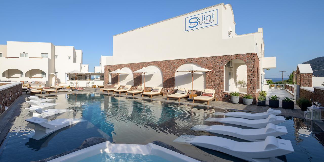 Selini Ηotel (Adults Only) Kamári Exteriér fotografie